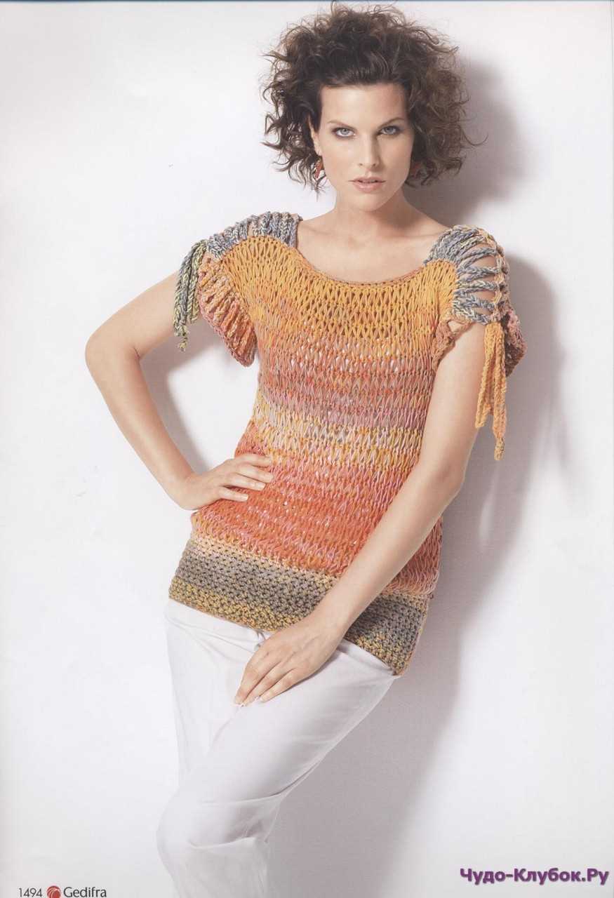 Free knitting pattern for ladies top