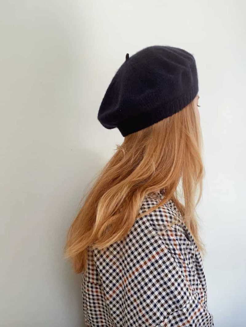 Knit beret pattern straight needles