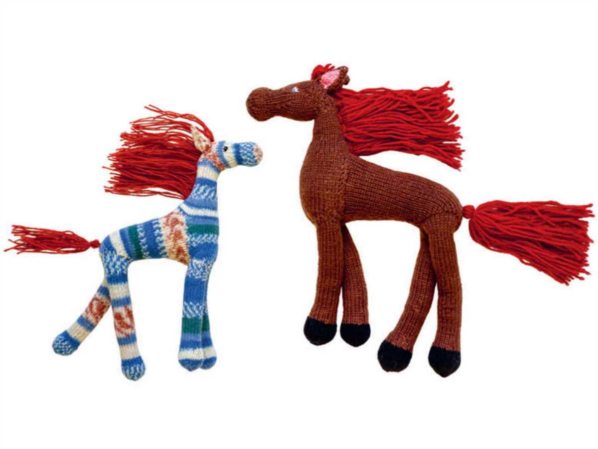 Free toy horse knitting pattern
