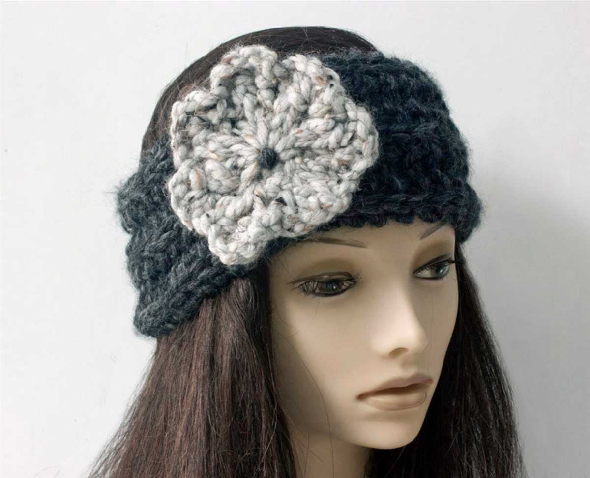 Flower knit headband pattern