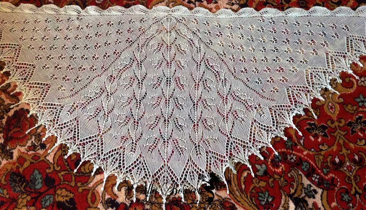Birch shawl knitting pattern