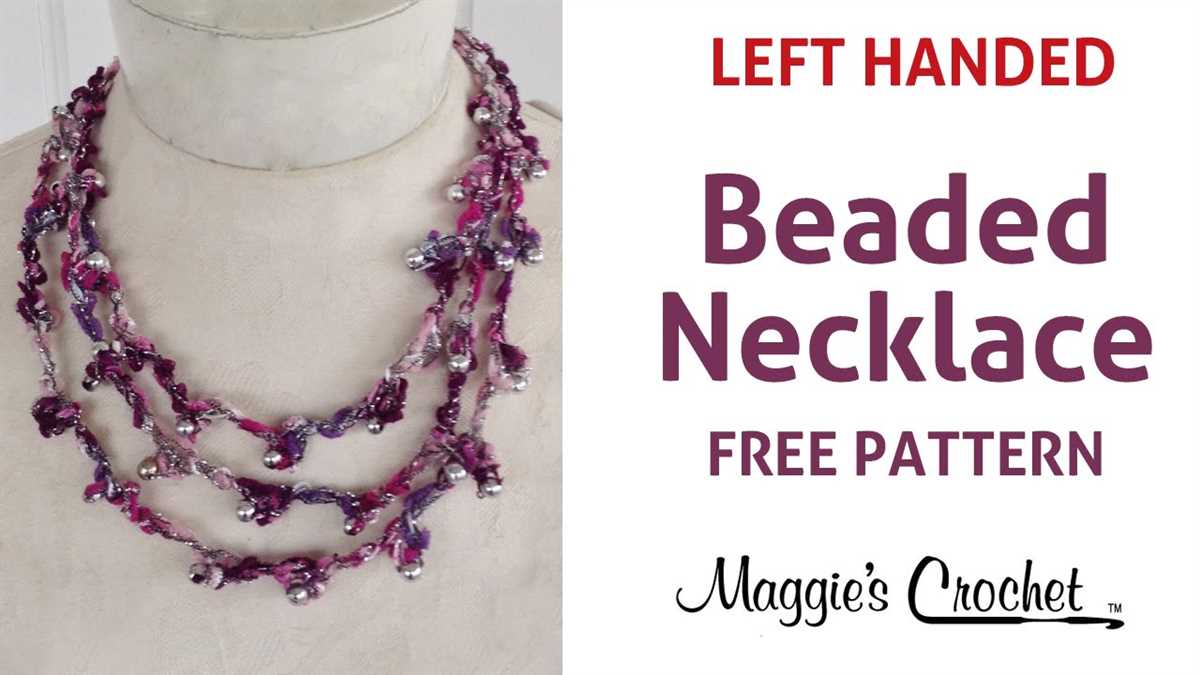 Knitting with beads patterns for necklaces