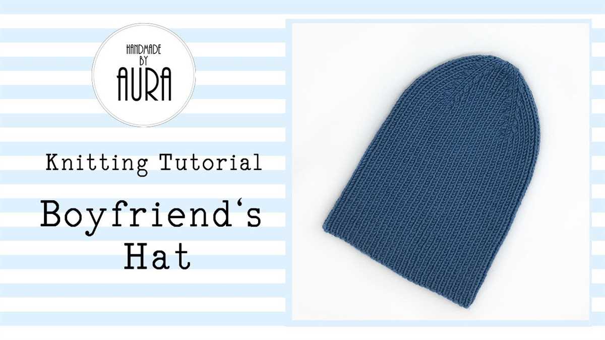 Boyfriend knit hat pattern