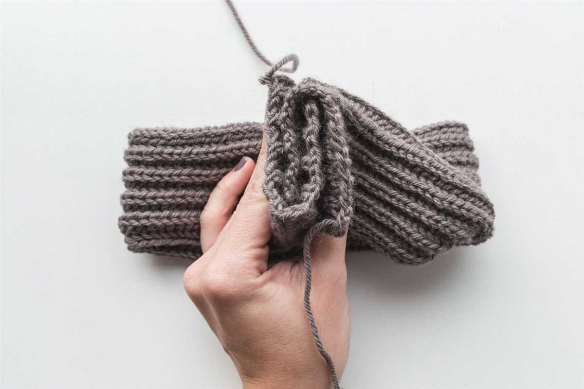 Knit headband pattern twist