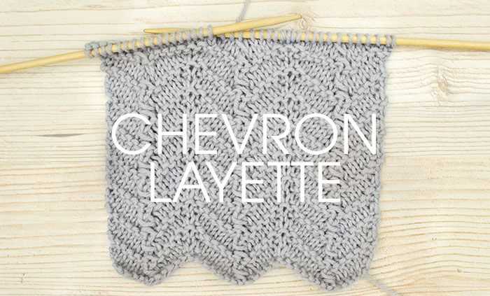 Chevron knitting pattern in the round