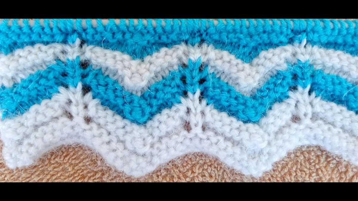 How to knit chevron pattern
