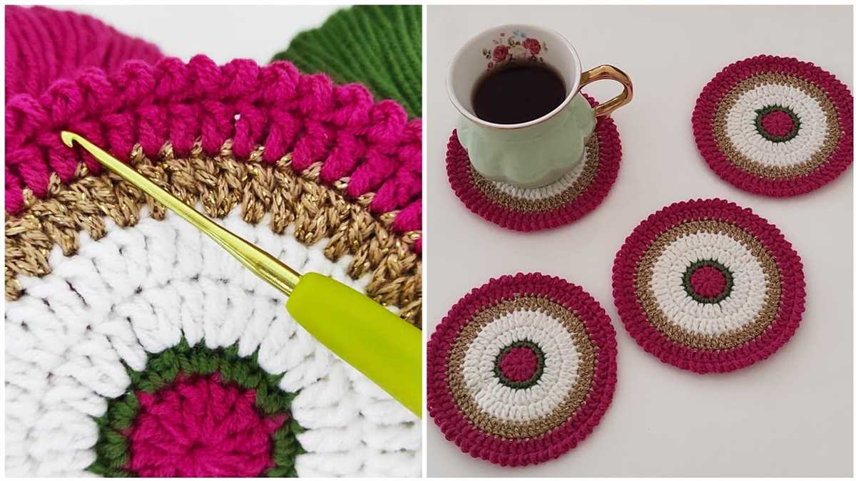 Easy coaster knitting pattern
