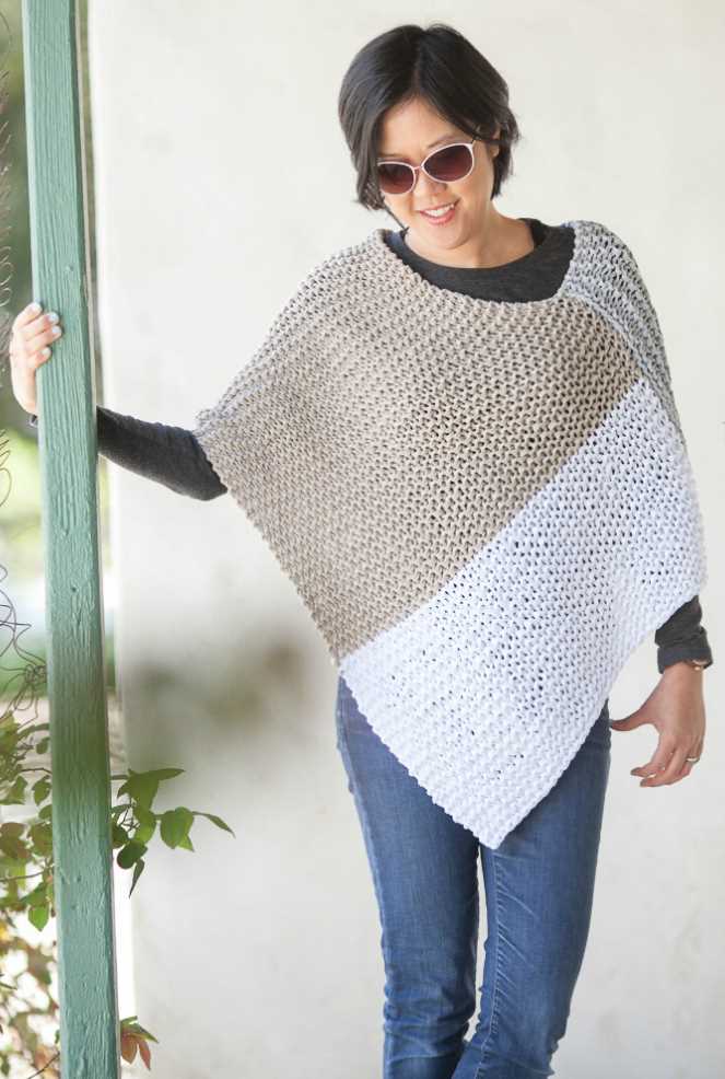 Free chunky poncho knitting patterns