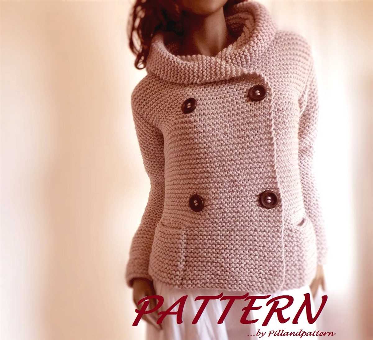 Hooded jacket knitting pattern