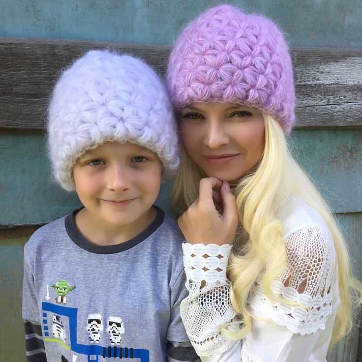 Mohair hat knitting pattern