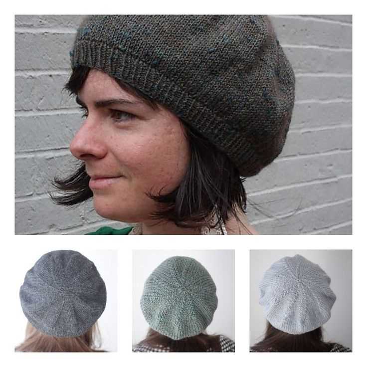 Knit beret pattern straight needles