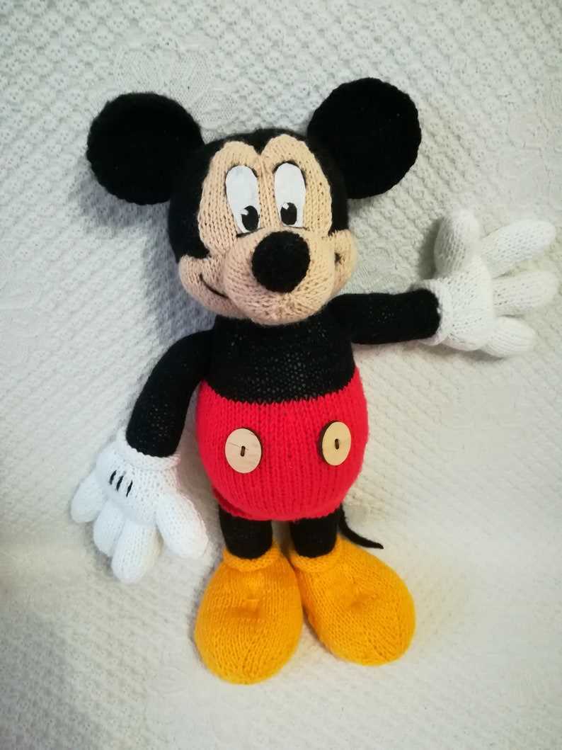 Mickey mouse toy knitting pattern