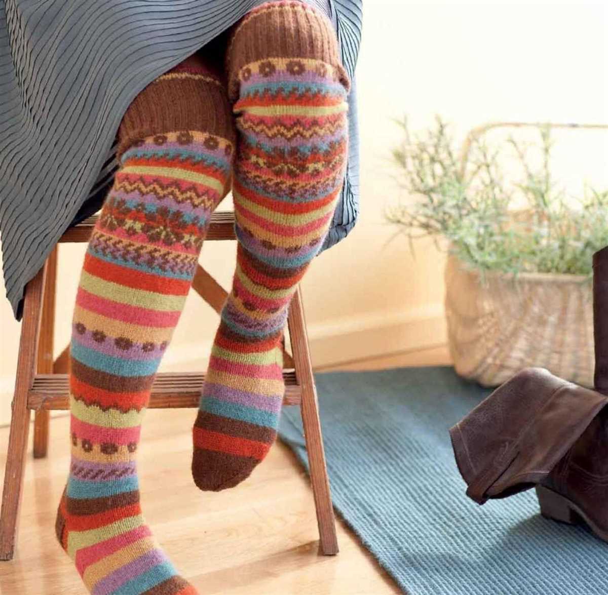 Thigh high socks knitting pattern