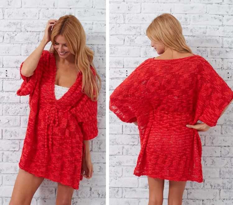 Knitted beach cover up pattern free