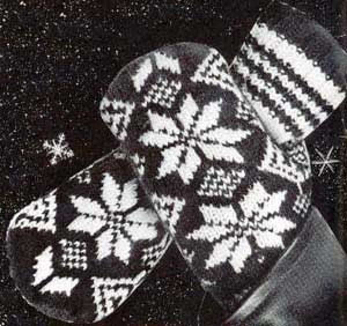 Mens mittens knitting pattern
