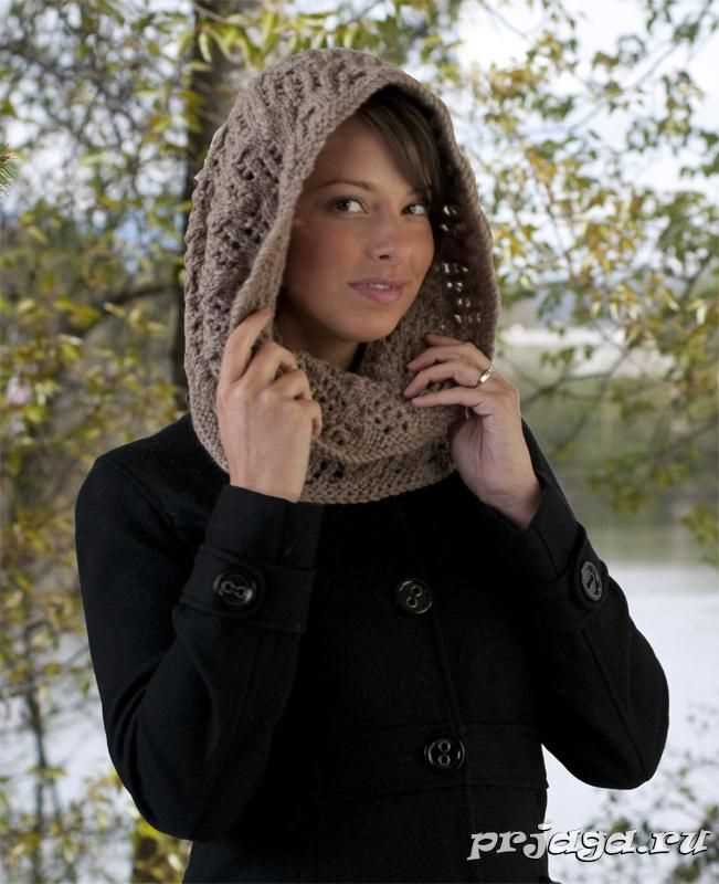 Hooded scarves knitting patterns