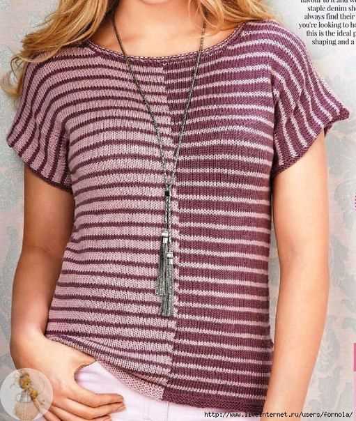 Knitted t-shirt pattern