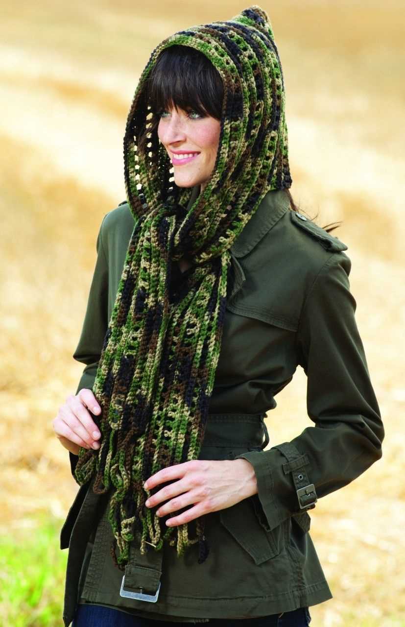 Hooded scarves knitting patterns