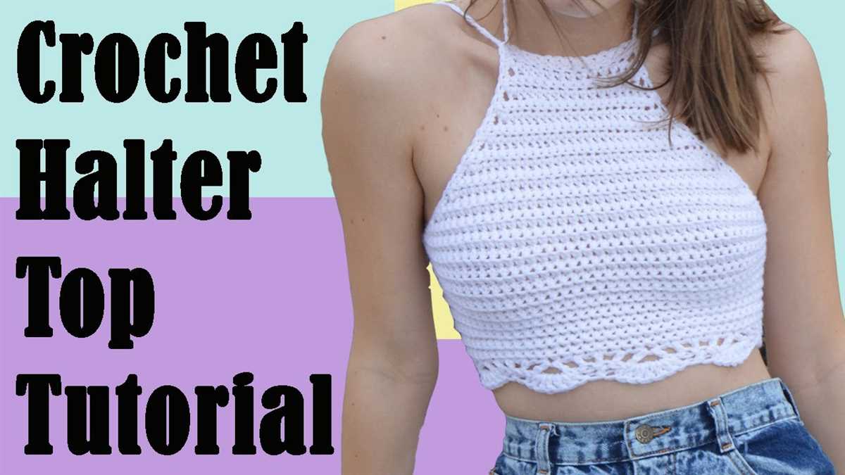 Knit halter crop top pattern