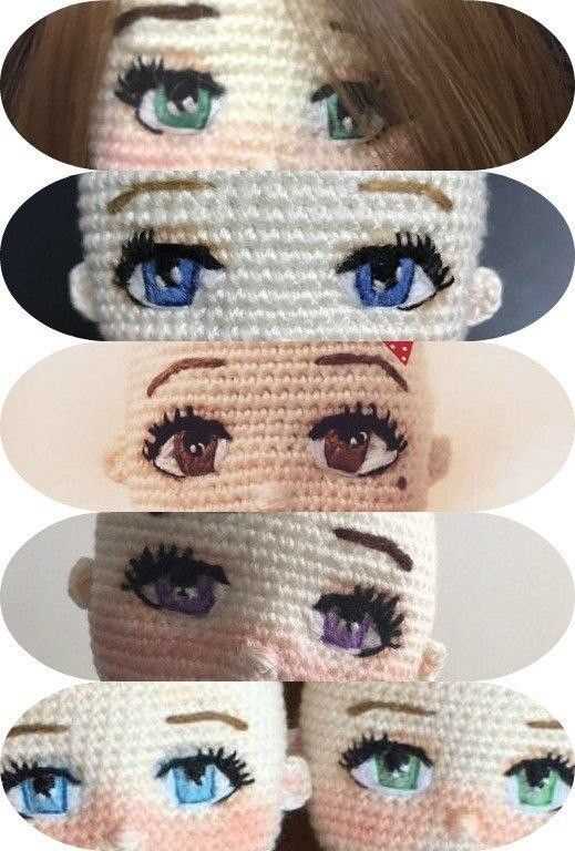 Knit eyes pattern