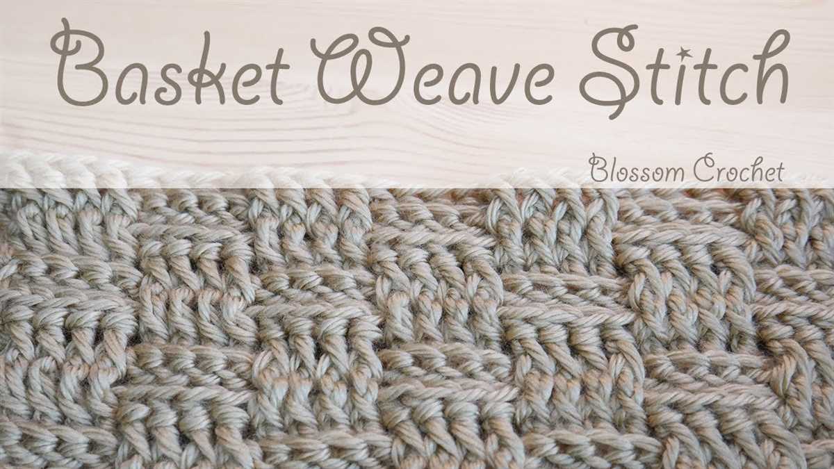 Basket weave blanket pattern knit