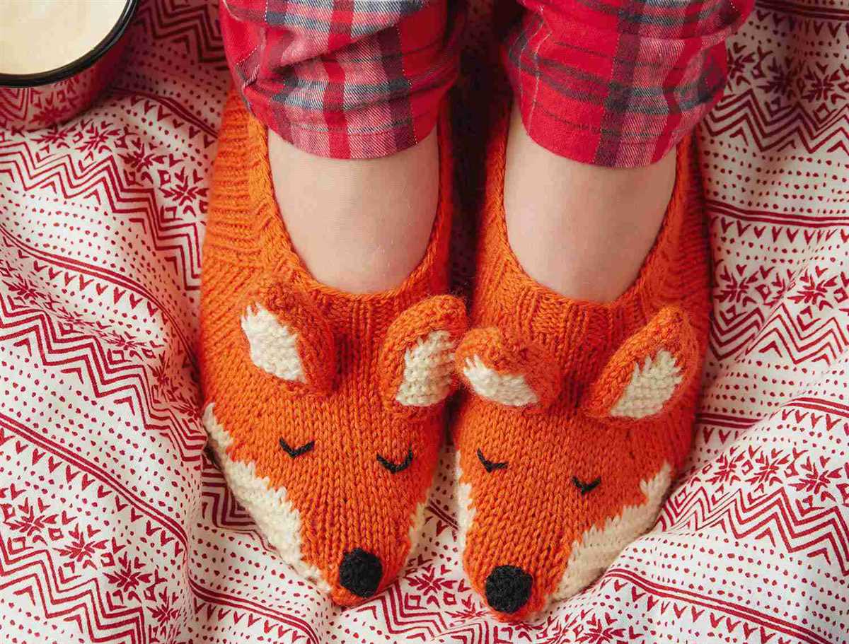 Knitting patterns slippers adults