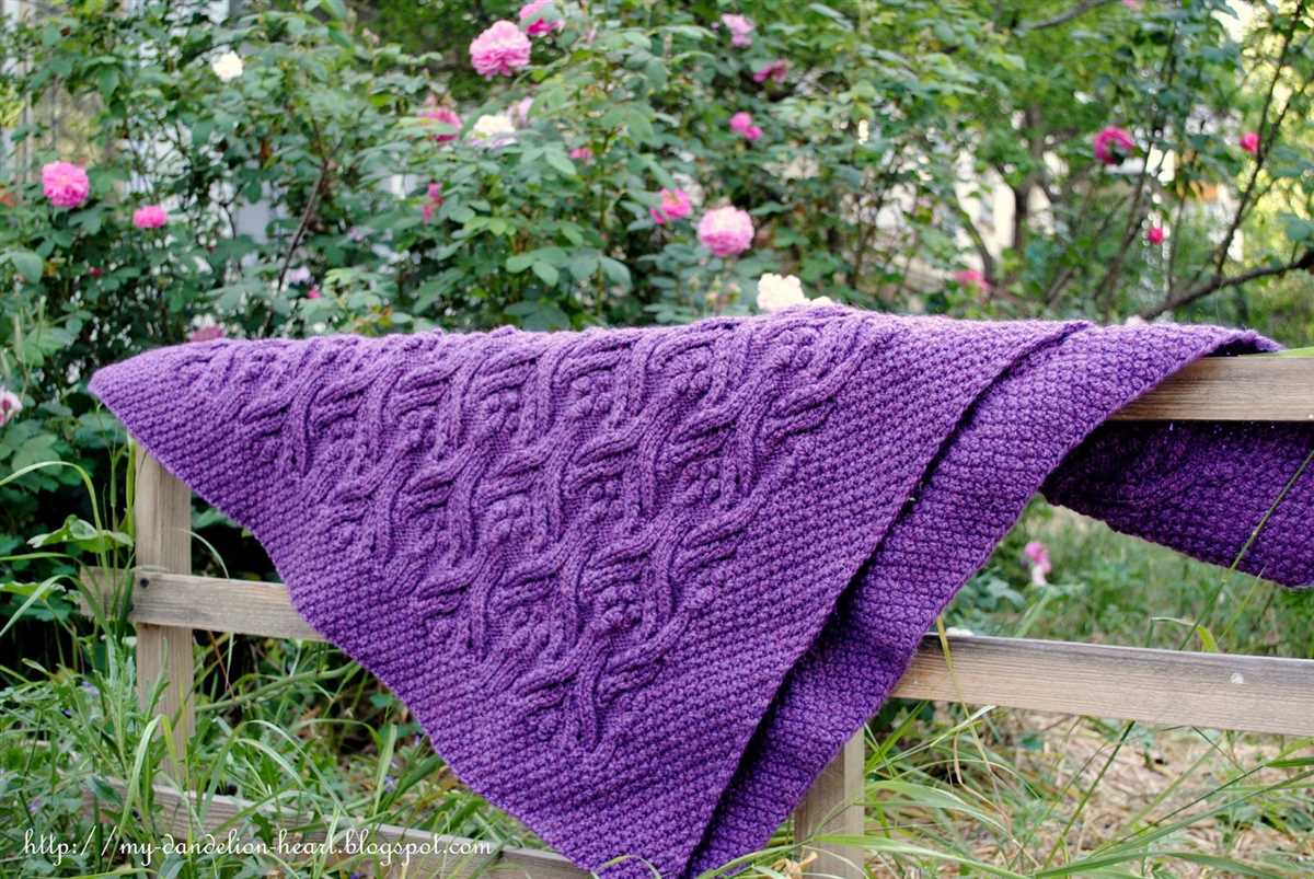 Blueberry vineyard knitting pattern