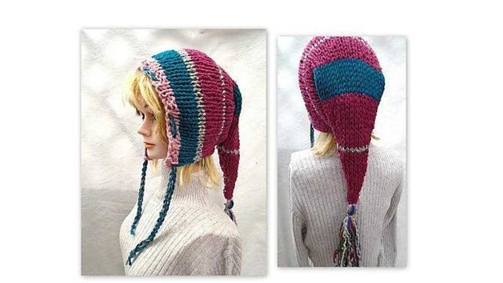Knitted pixie hat pattern