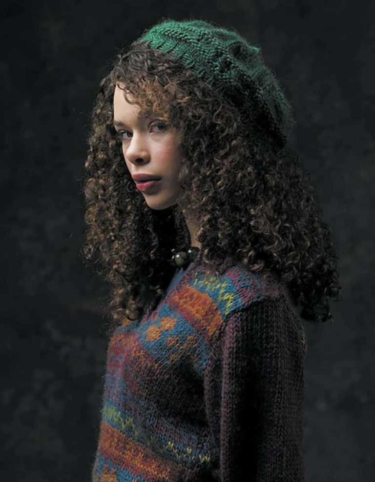 Knitted beret pattern straight needles