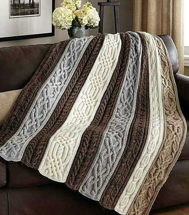 Patterns for knitting blankets throws