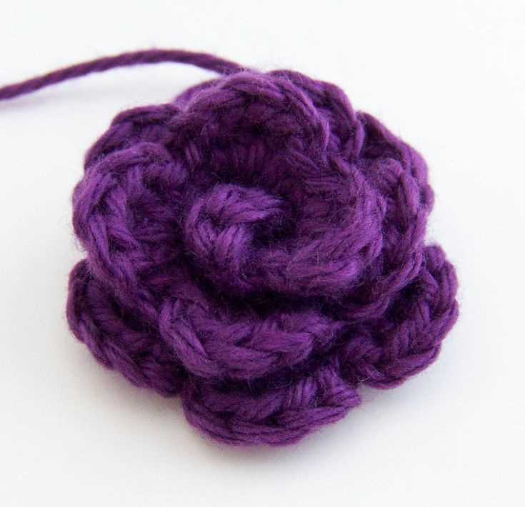 Knit rose pattern