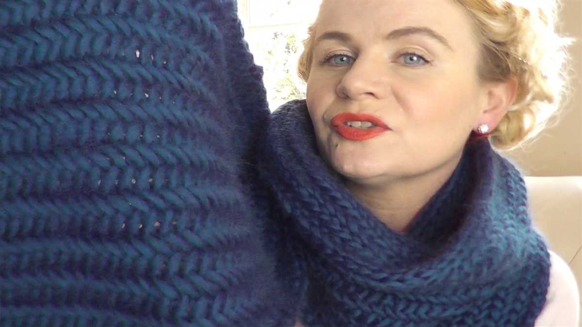 Herringbone scarf knitting pattern
