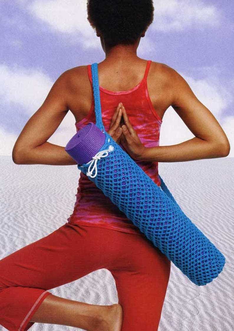 Yoga mat bag knitting pattern