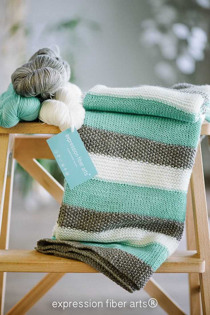 Knit receiving blanket pattern
