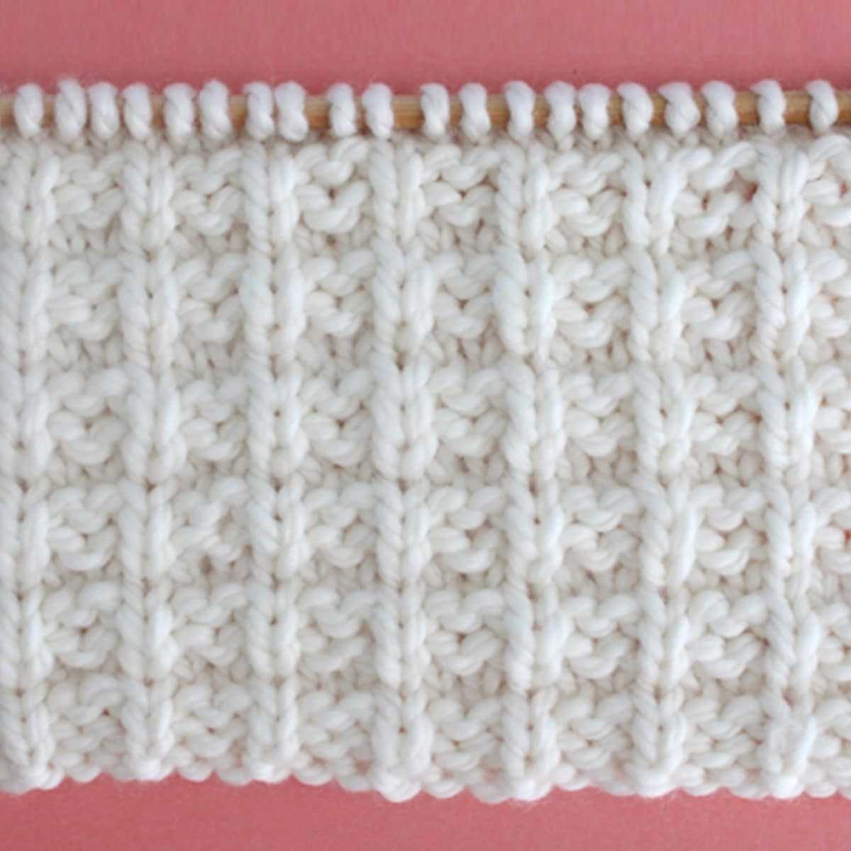 Knit seed stitch pattern
