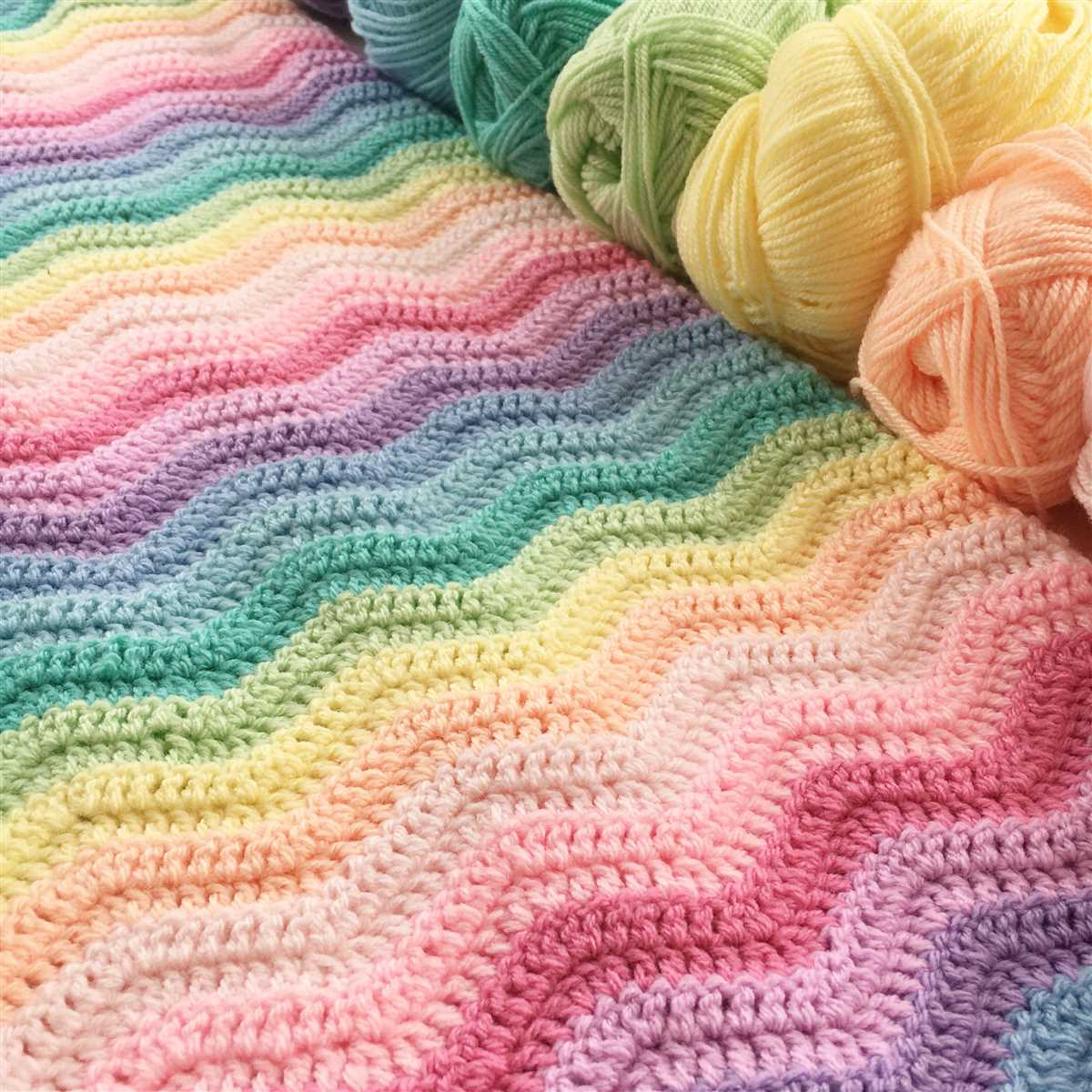 Knitted ripple pattern