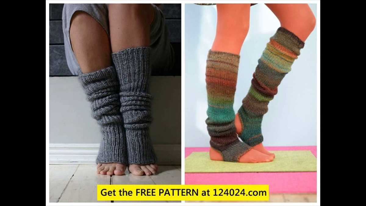 Free knit leg warmer pattern