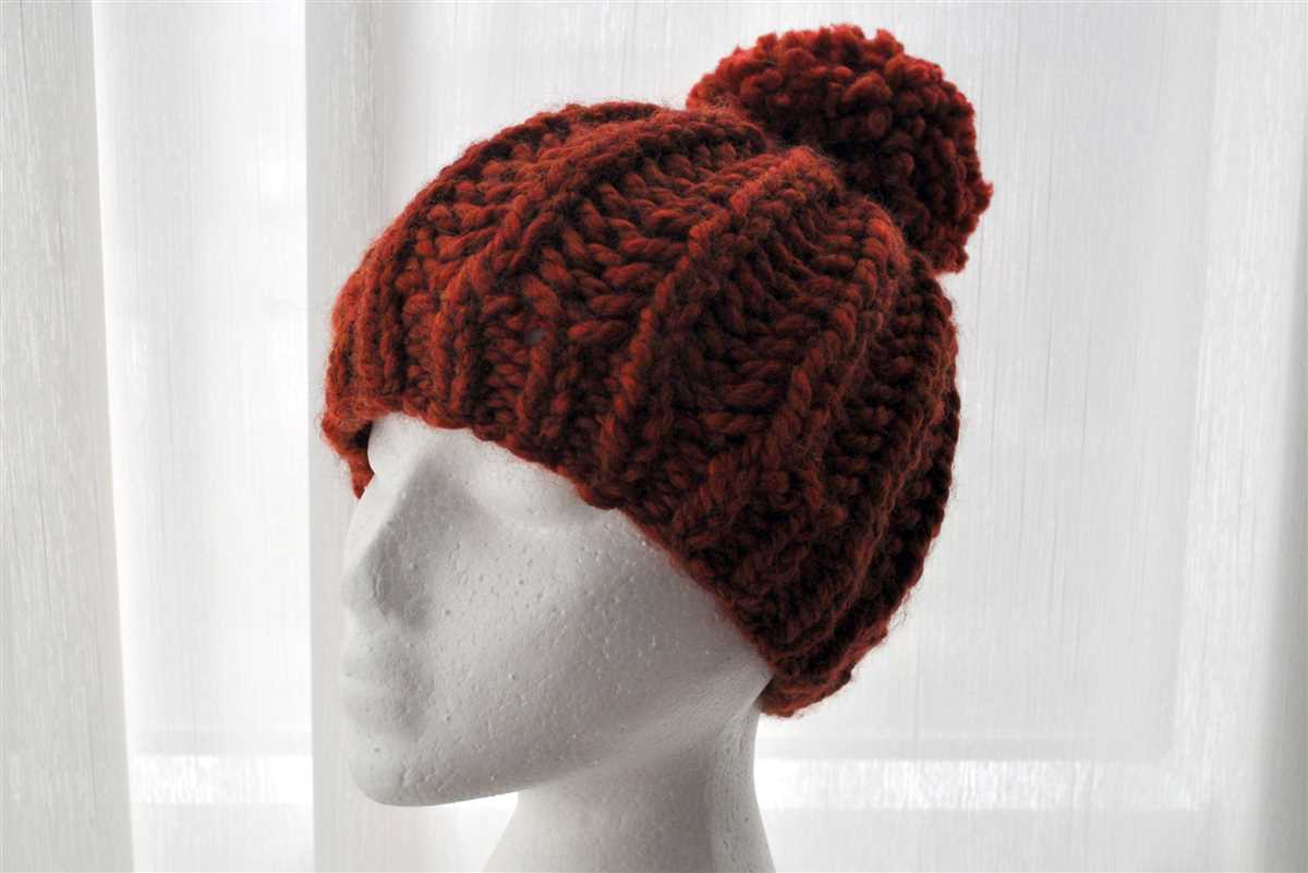 Knit ribbed hat pattern