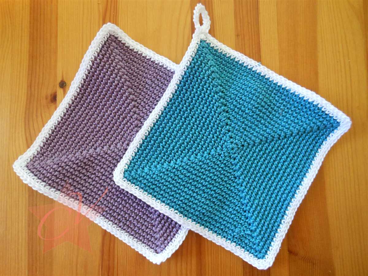 Knitted pot holder patterns free