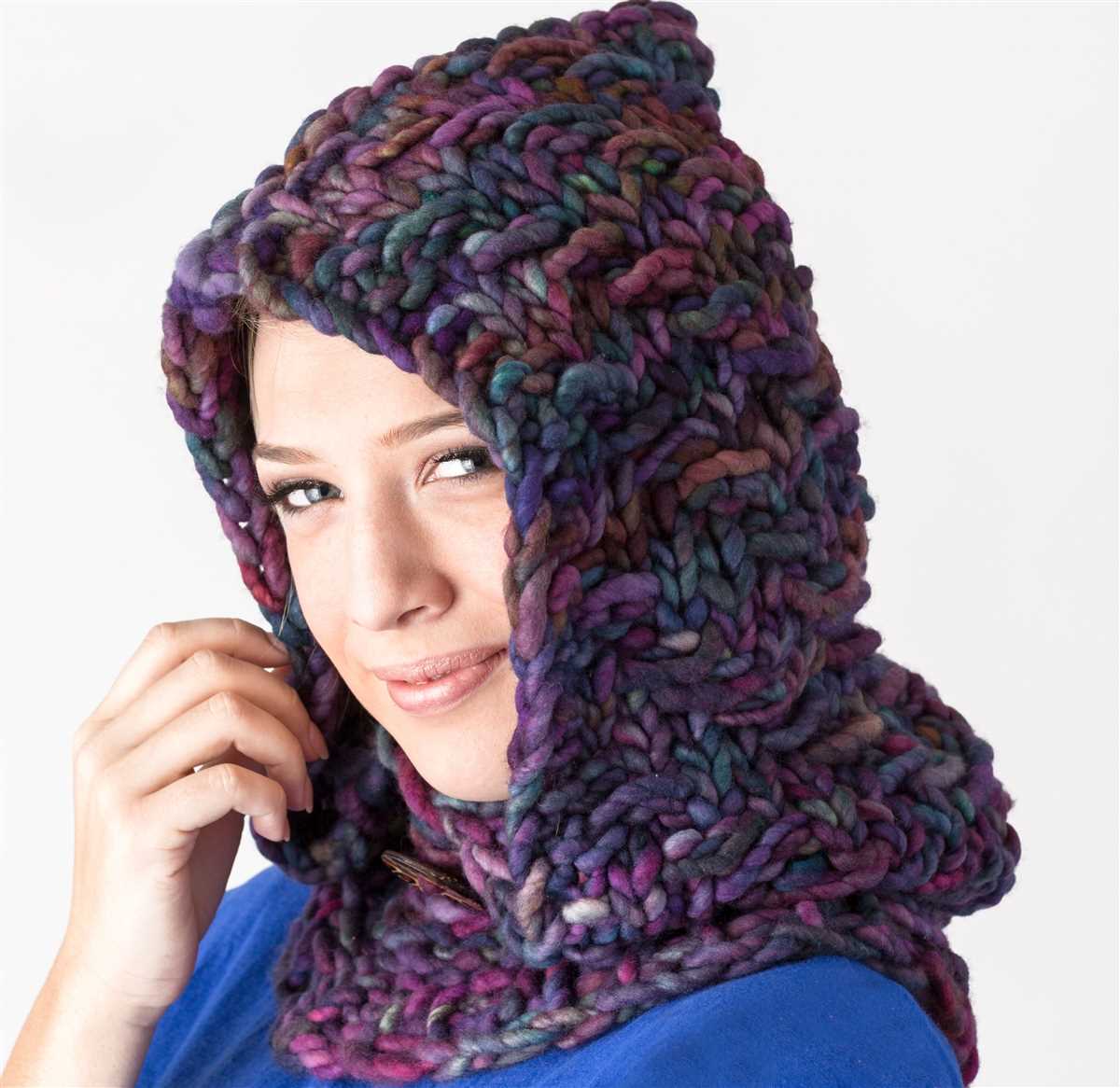 Hooded scarves knitting patterns