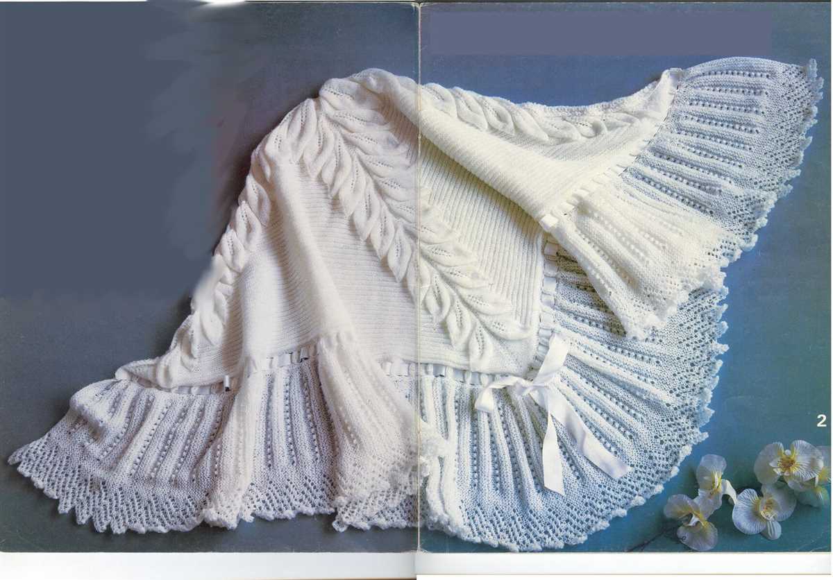 Christening shawl knitting pattern