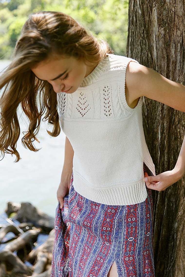 Knitting patterns cotton summer tops
