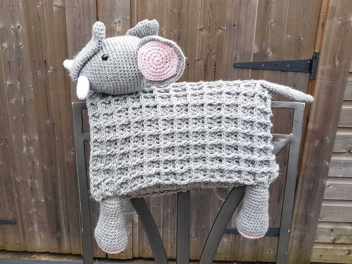 Free elephant knitting pattern blanket