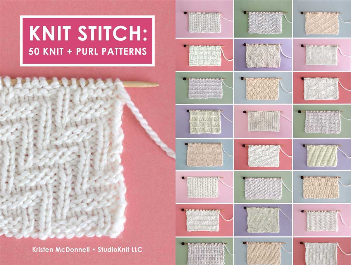 Easy knit purl stitch patterns