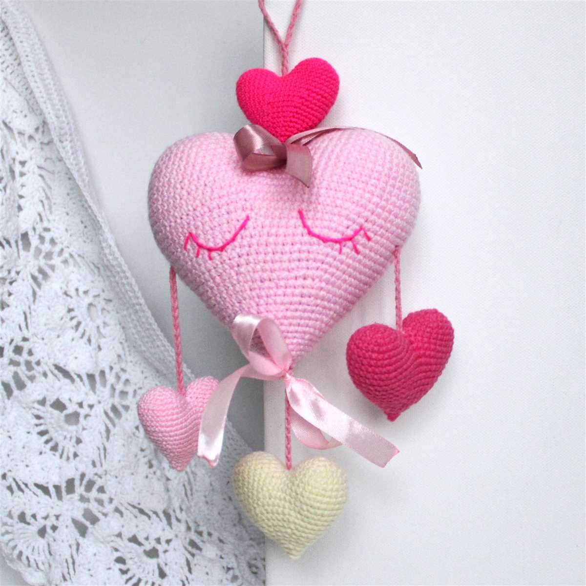 Stuffed heart knitting pattern