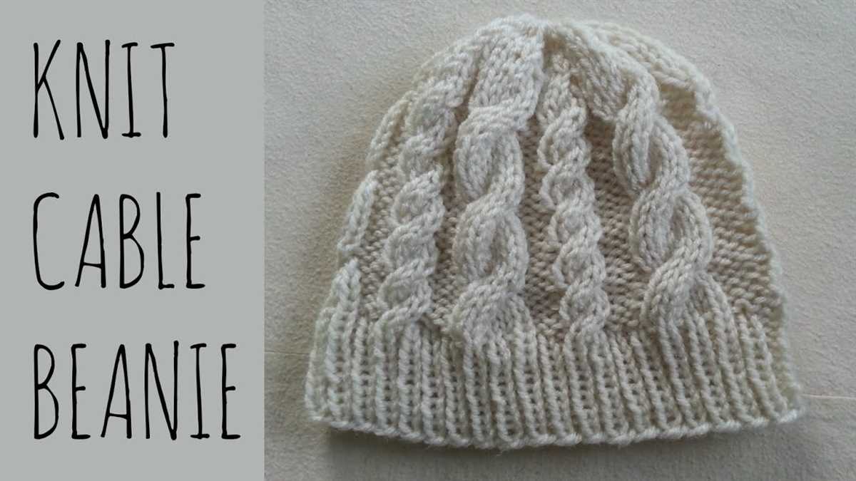 Easy rib knit hat pattern