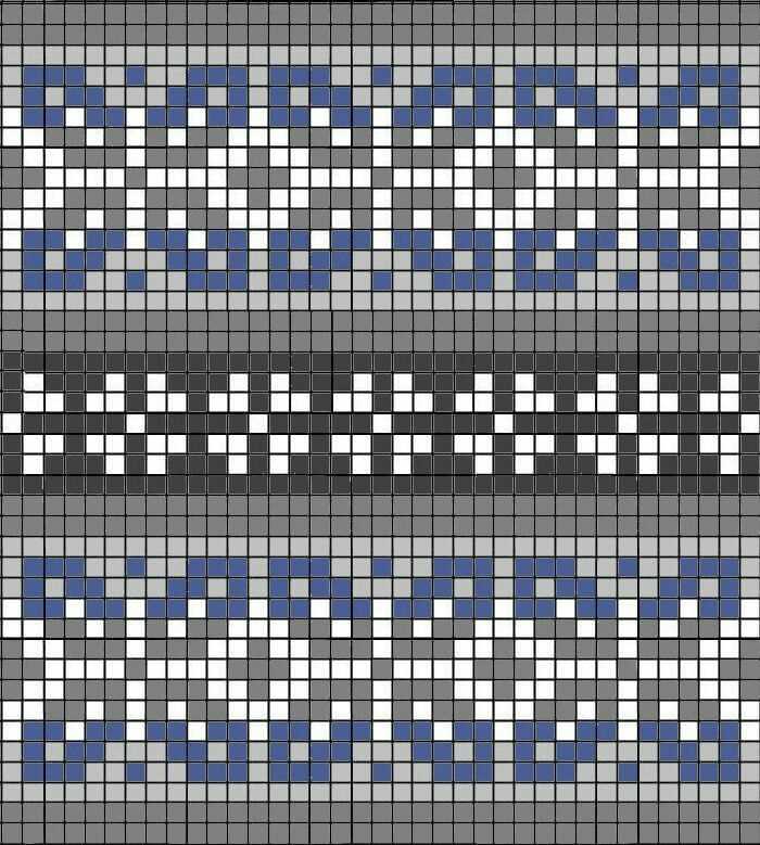 Fair isle cushion cover knitting pattern