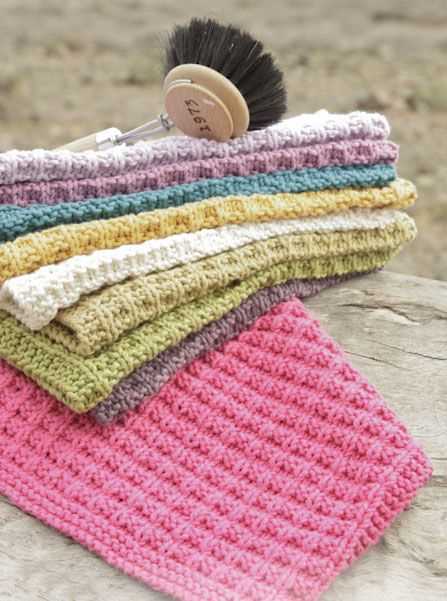 Dish cloth patterns knit