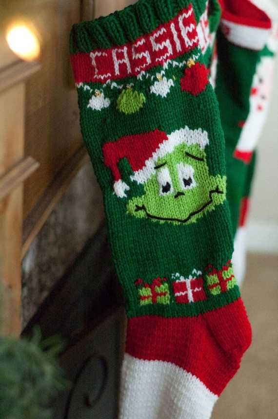 Knit xmas stocking pattern