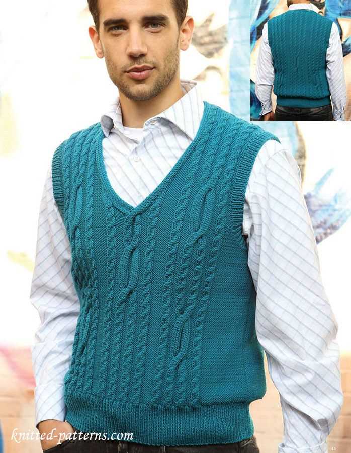 Men's knitted vests patterns free